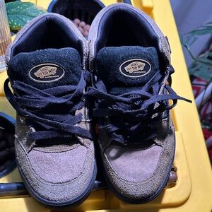 Vans Suede High-Tops in Black and Brown